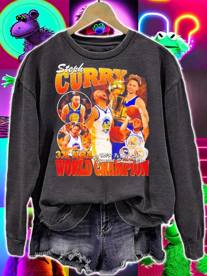 Stephen Curry 3x NBA World Champion Vintage Shirt t-shirt