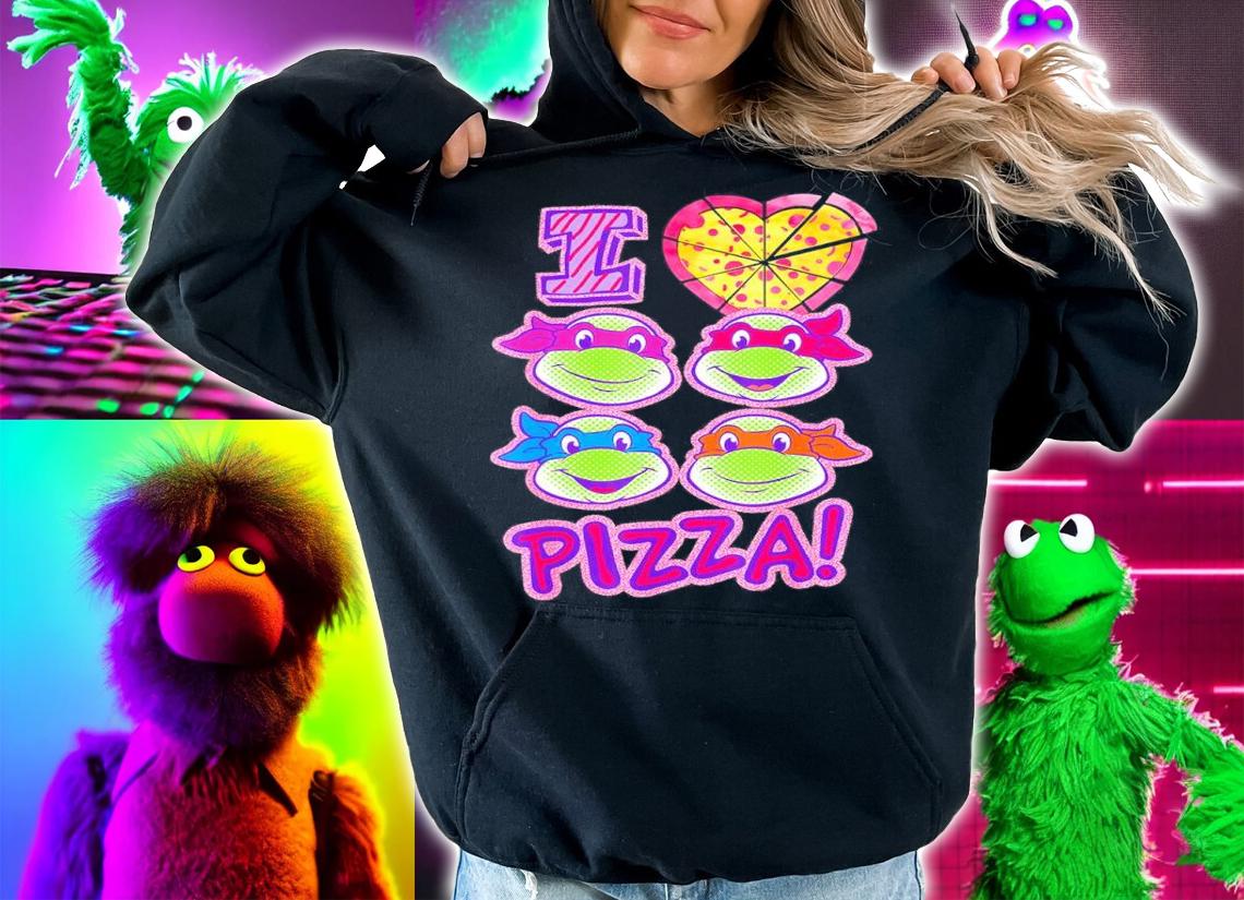 Teenage Mutant Ninja Turtles I Love Pizza Shirt t-shirt hoodie