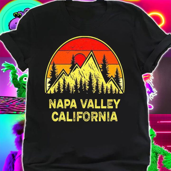 Vintage Napa Valley California CA Mountains Hiking Souvenir T-Shirt t-shirt