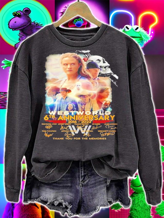 West World 6th anniversary 2016 2022 thank you for the memories shirt t-shirt