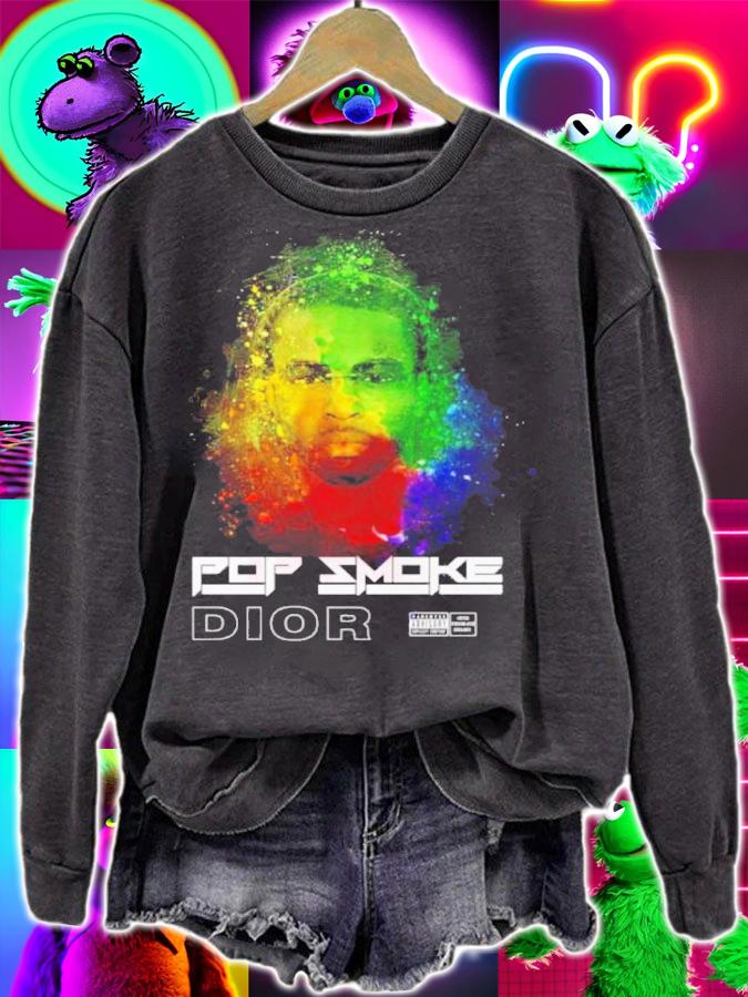 Dior Pop Smoke Colorful Shirt t-shirt sweatshirt