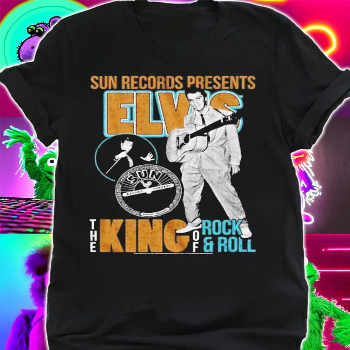 Elvis Presley Sun Records Presents The King Of Rock N Roll Shirt t-shirt