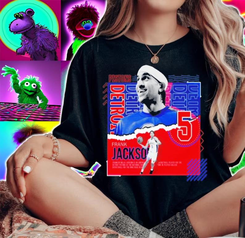 Frank Jackson Basketball Paper Poster Pistons T-Shirt t-shirt woman shirt