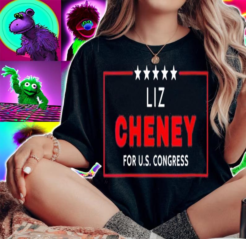 Liz Cheney 2022 House Elections Republican Wyoming Blue Shirt t-shirt