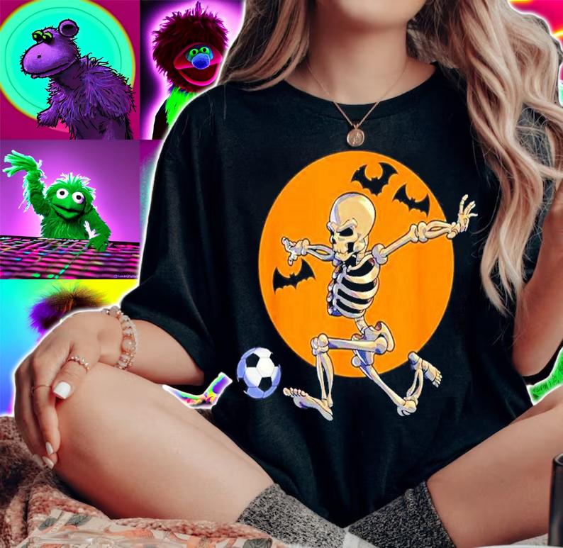 Soccer Skeleton Halloween shirt t-shirt woman shirt
