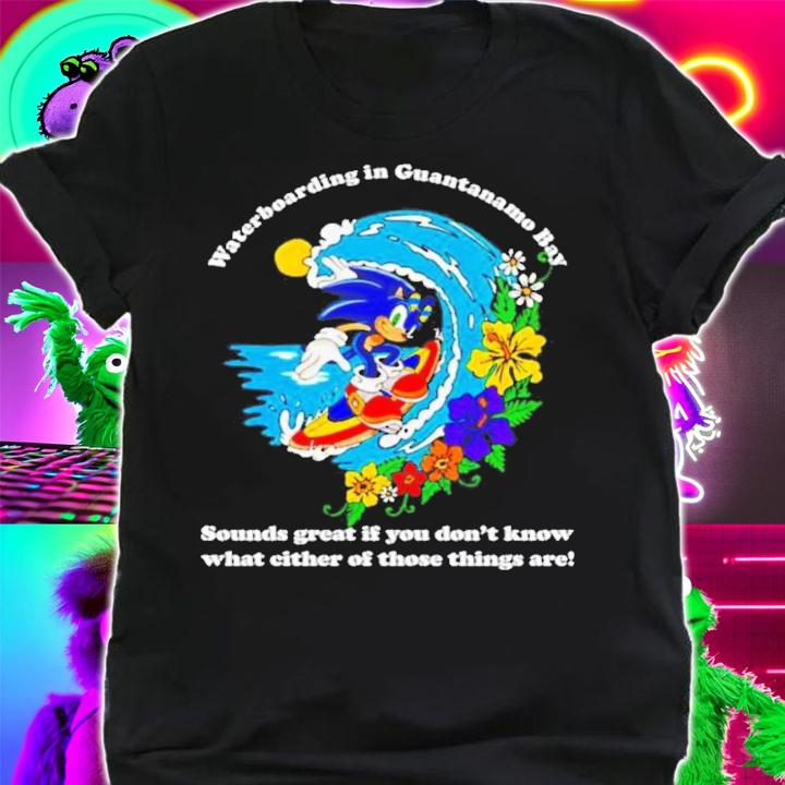 Sonic Waterboarding In Guantanamo Bay T-Shirt t-shirt shirt