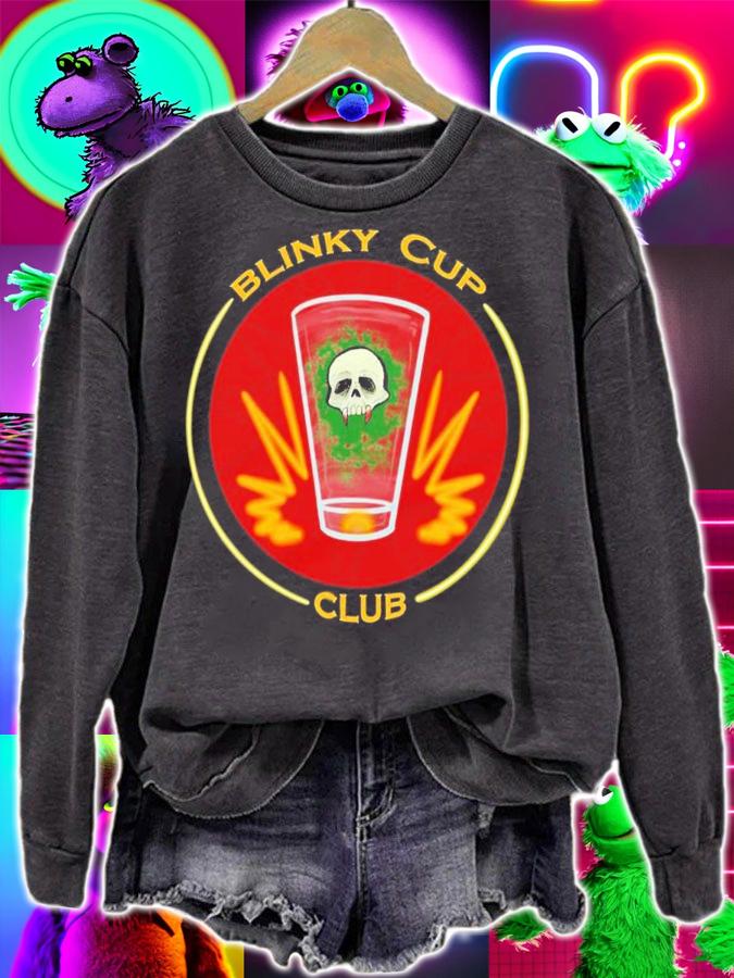 Theme Park Bar Blink Cup Club- Red shirt t-shirt
