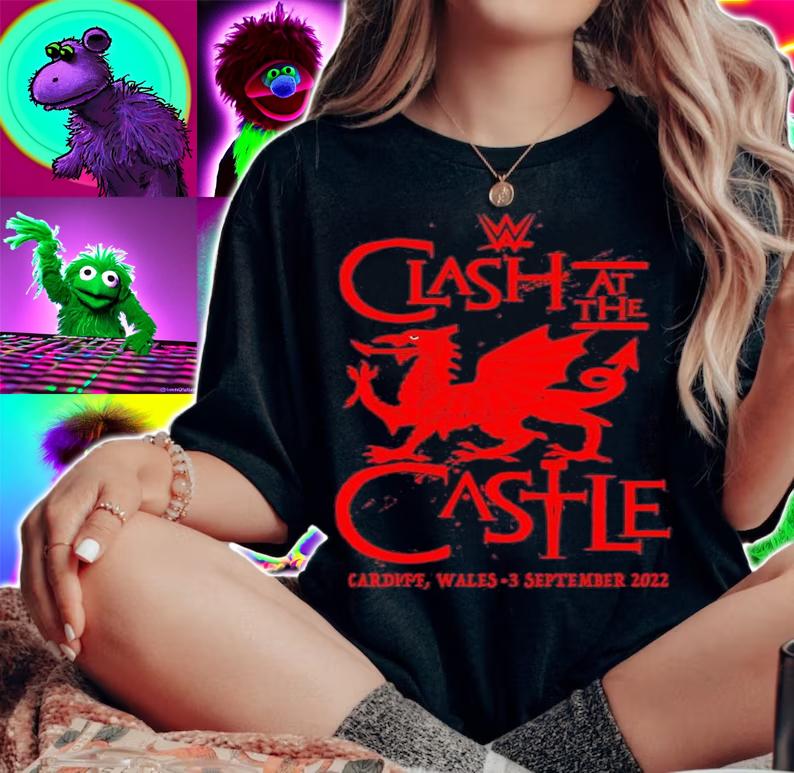 WWE Clash at the Castle 2022 Dragon shirt t-shirt woman shirt
