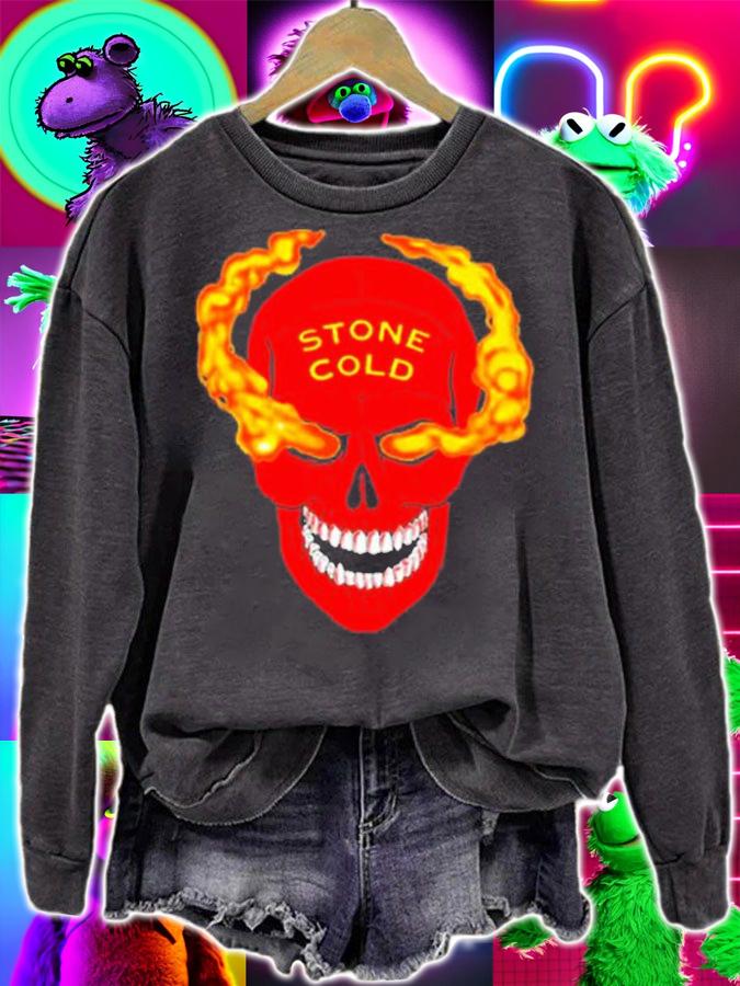 Stone Cold Steve Austin Red Skull shirt t-shirt