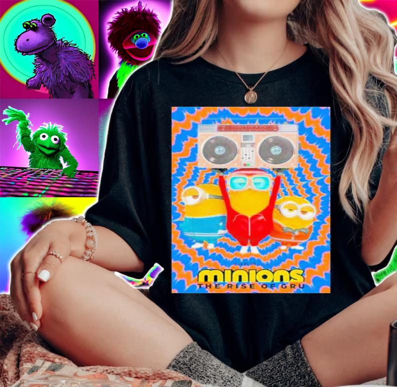 The Rise Of Gru Minions Graphic Design Shirt t-shirt