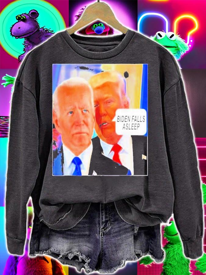 Trump Said Biden Falls Asleep Shirt t-shirt sweatshirt