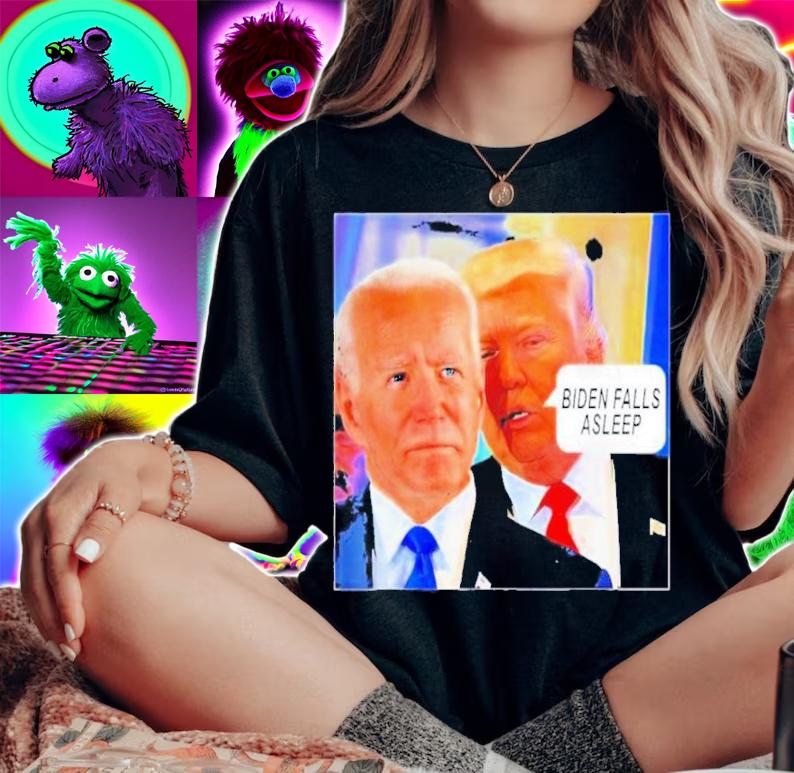 Trump Said Biden Falls Asleep Shirt t-shirt woman shirt