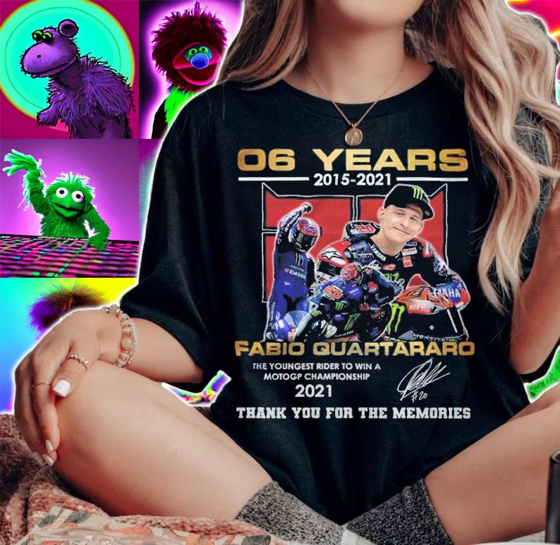06 years 2015-2021 Fabio Quartararo 2021 signature shirt t-shirt woman shirt