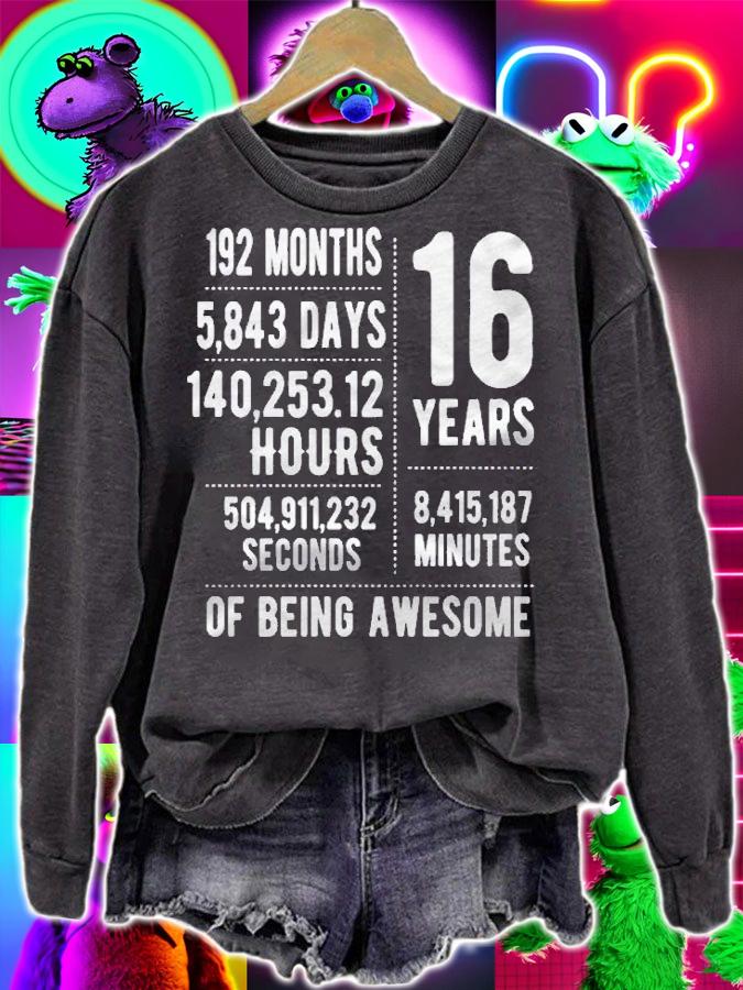 16Th Birthday Idea For Boys & Girls Funny 16 Years Old Shirt t-shirt
