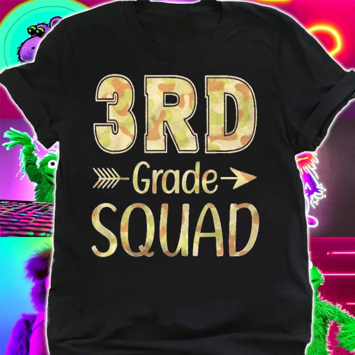 3Rd Grade Squad Teacher & Student Camo Back To School Shirt t-shirt shirt