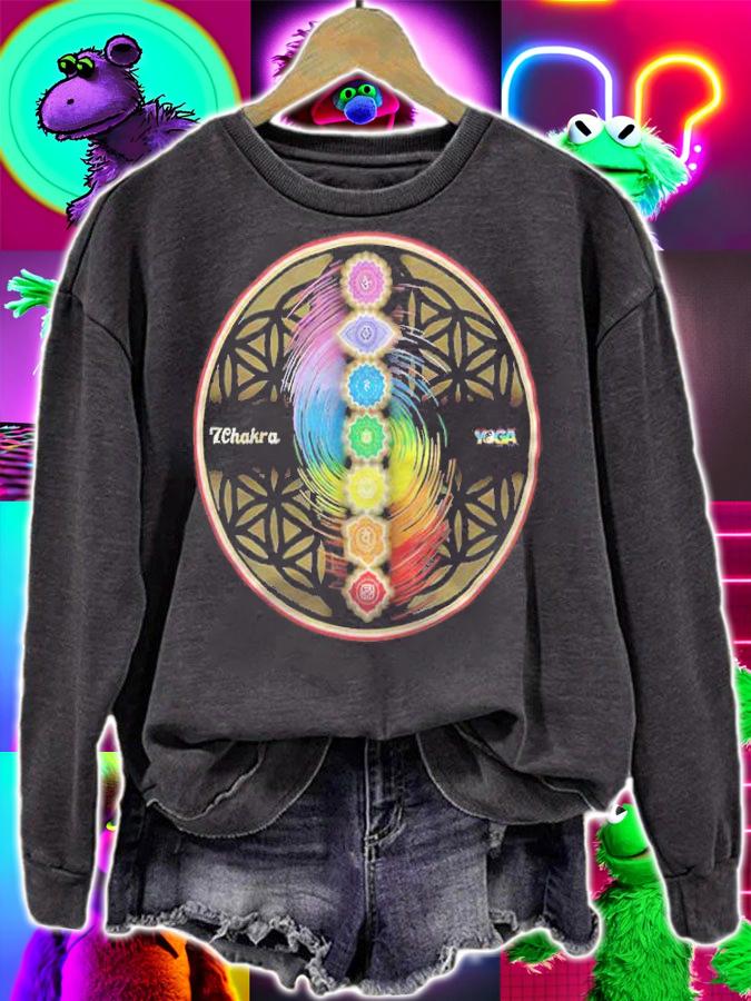 7 Chakra Yoga logo T-shirt t-shirt
