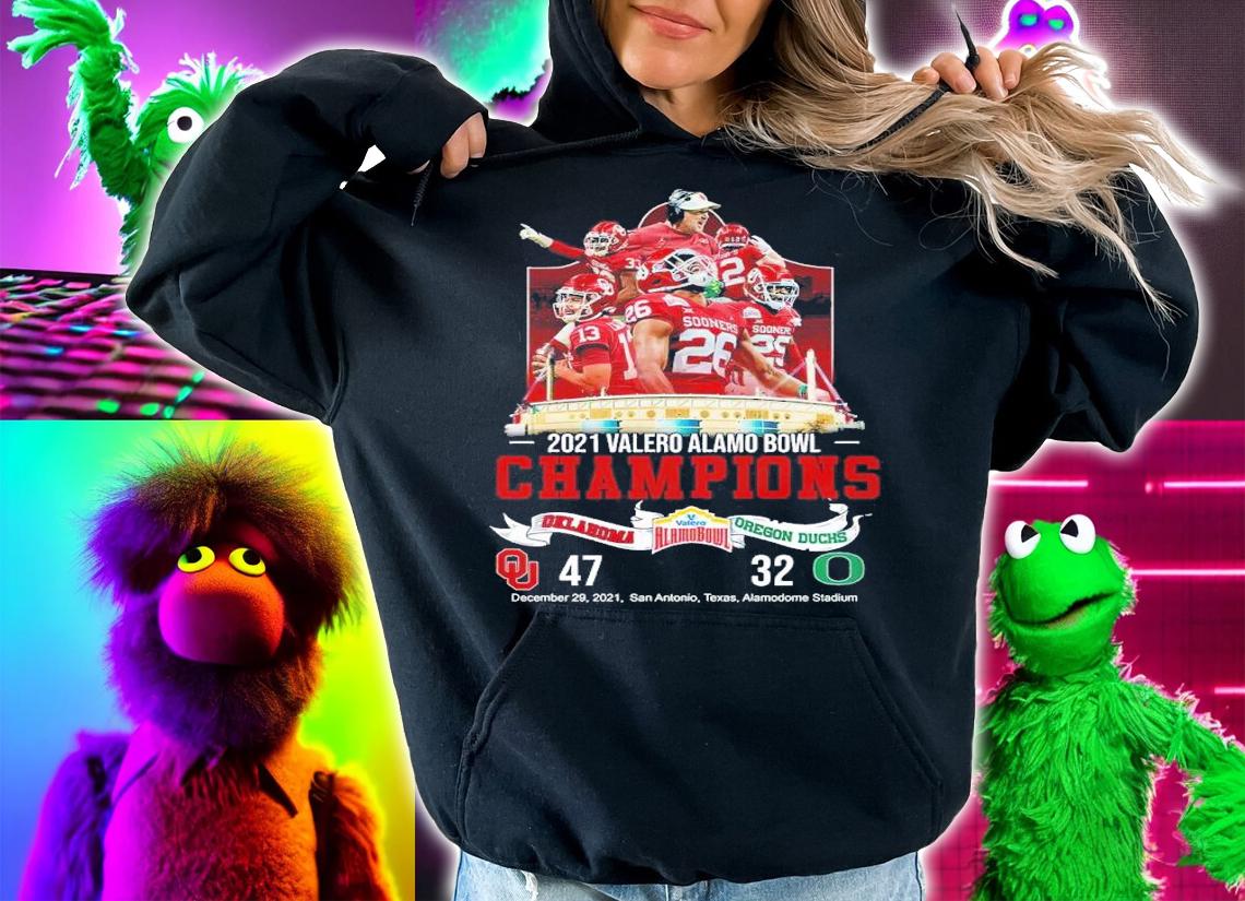 2021 Valero Alamo Bowl Champions Oklahoma 47 Vs Oregon Duck 32 Shirt t-shirt