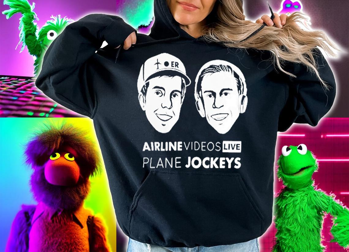 Airline Videos Live Plane Jockeys T-Shirt t-shirt