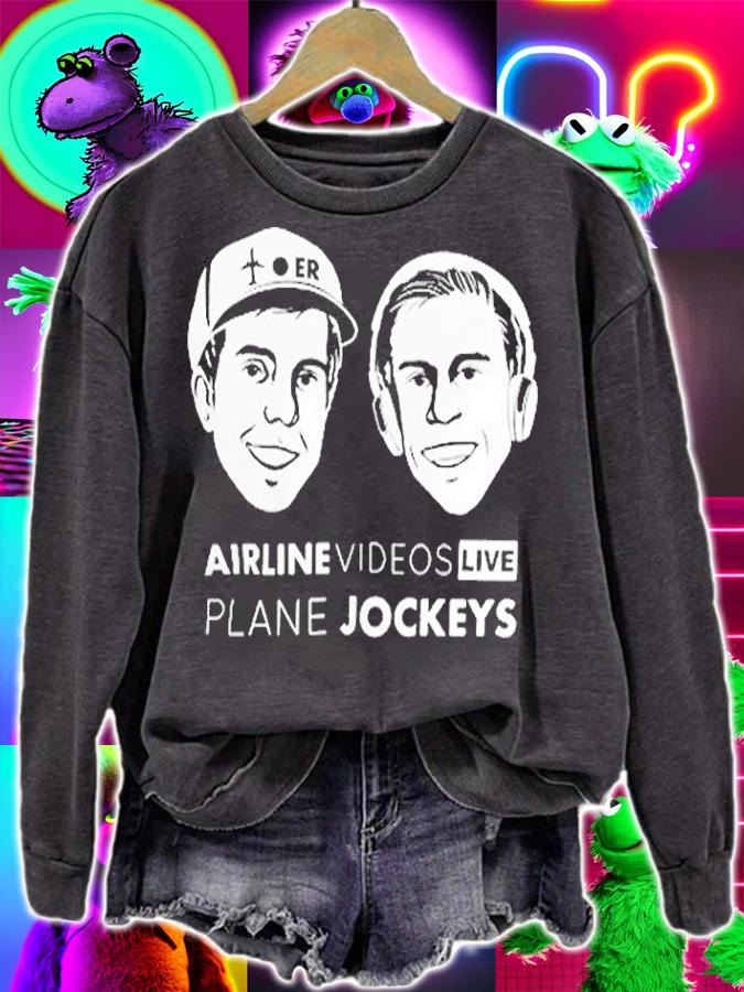 Airline Videos Live Plane Jockeys T-Shirt t-shirt