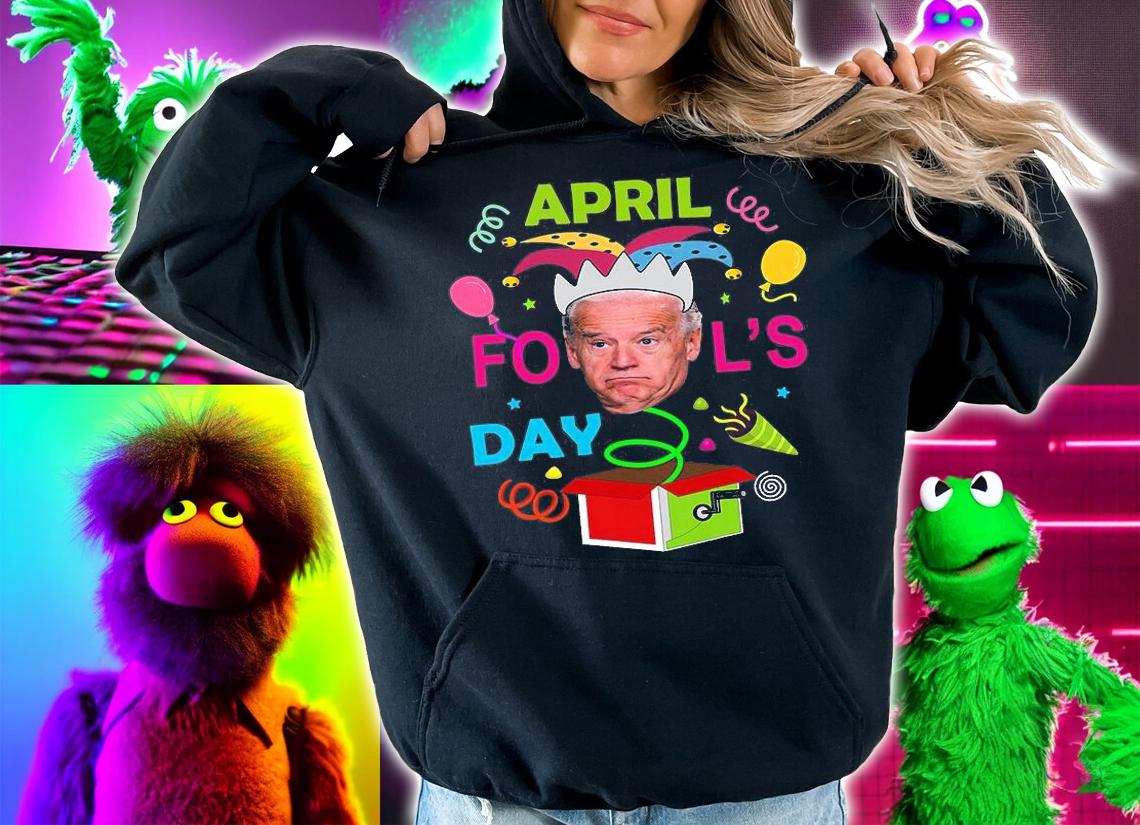 April Fool's Day 1st April Fools Day 2022 Joe Biden Confused T-Shirt t-shirt hoodie