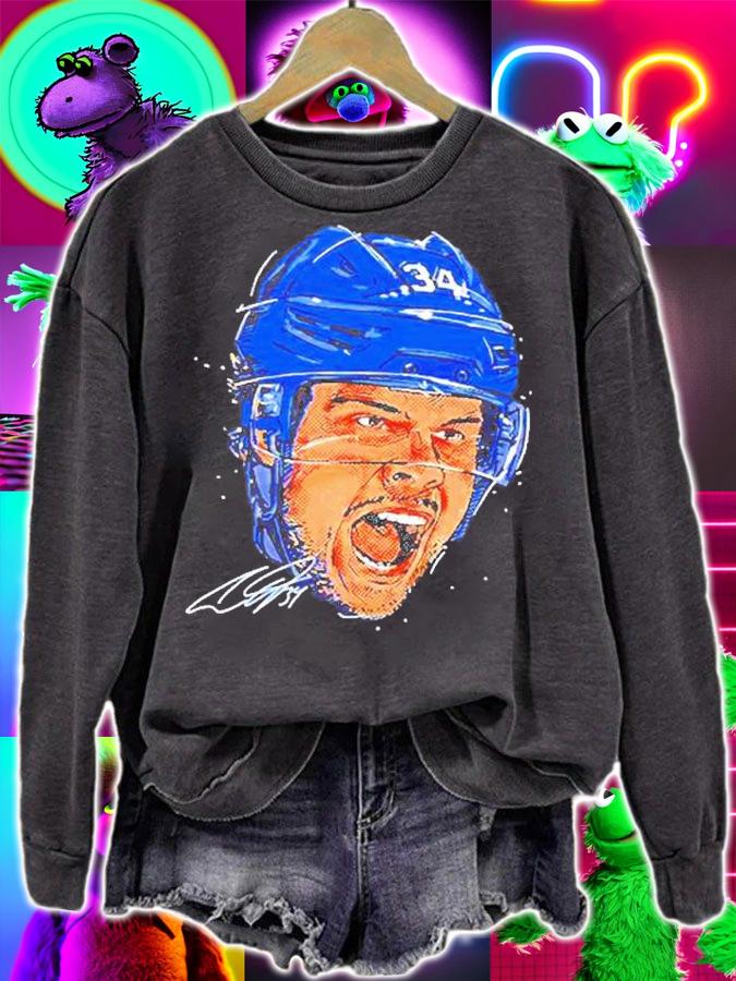 Auston Matthews Toronto Maple Leafs Scream T-Shirt t-shirt sweatshirt