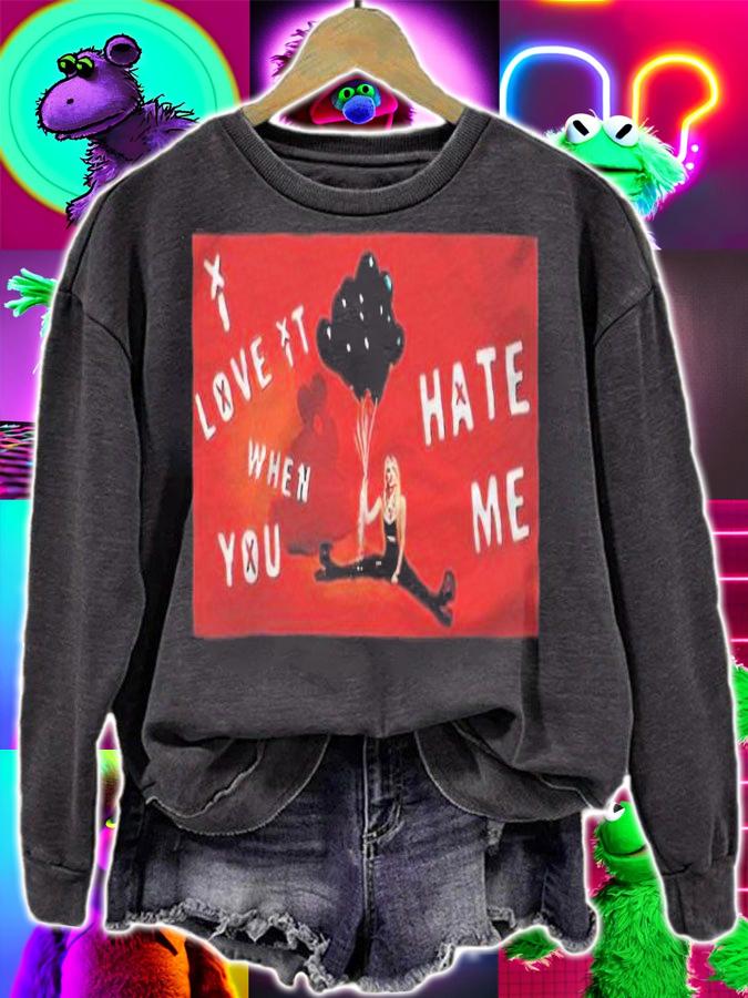 Avril Lavigne love it when you hate me T-shirt t-shirt
