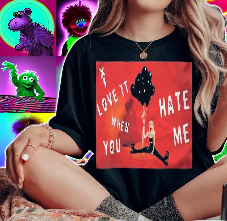 Avril Lavigne love it when you hate me T-shirt t-shirt
