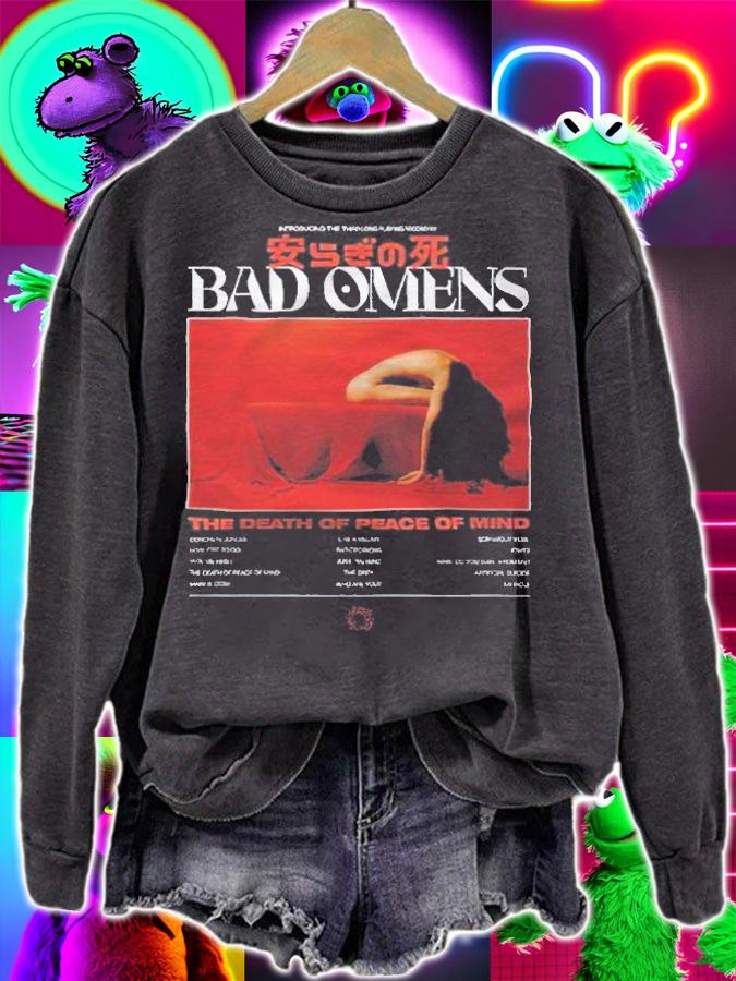 Bad Omens the death of peace of mind T-shirts, v-neck and hoodie t-shirt sweatshirt