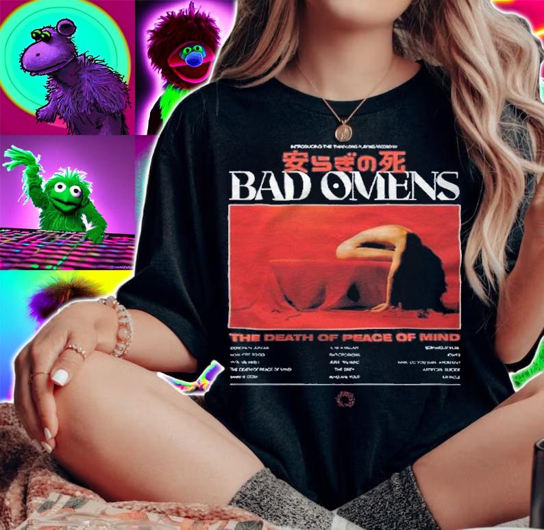 Bad Omens the death of peace of mind T-shirts, v-neck and hoodie t-shirt woman shirt