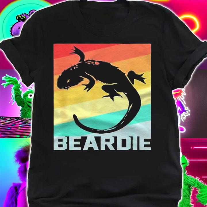 Beardie Bearded Dragon Vintage Retro Shirt t-shirt