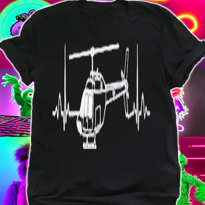 Bell 206 Helicopter Heartbeat For Pilots Shirt t-shirt shirt