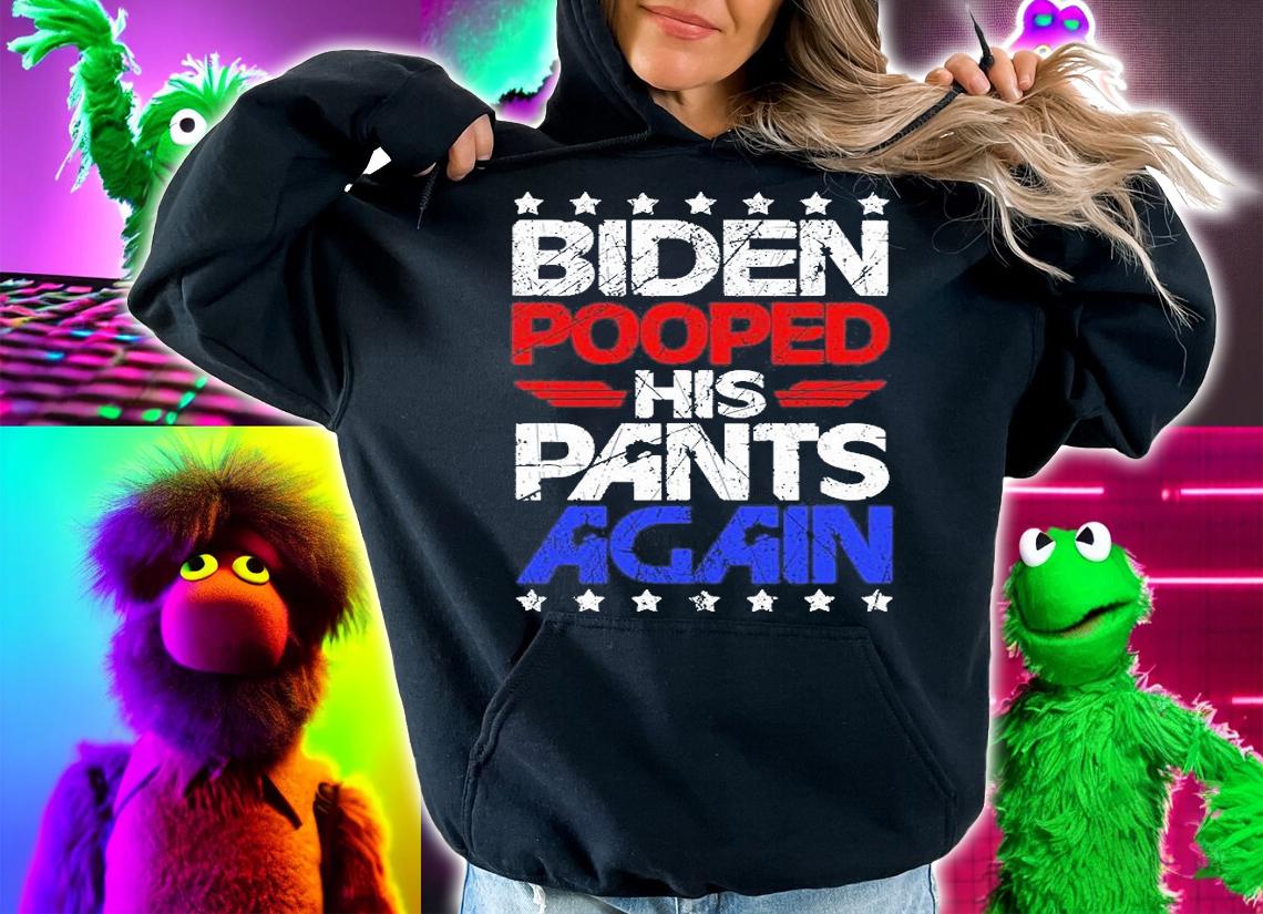 Biden Pooped His Pants Again Vintage T-Shirt t-shirt hoodie