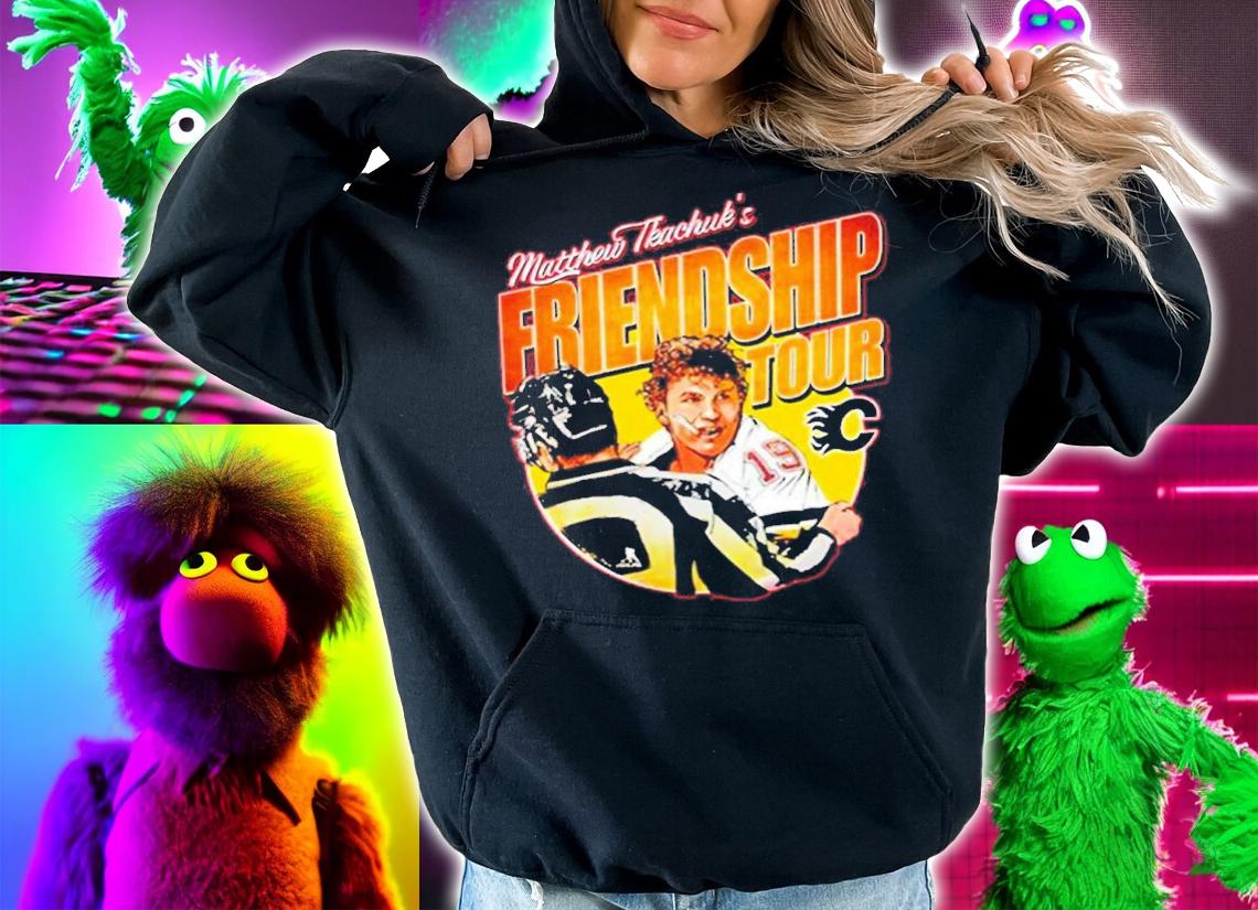 Brady Tkachuk Wearing Matthew Tkachuk's Friendship Tour Shirt t-shirt