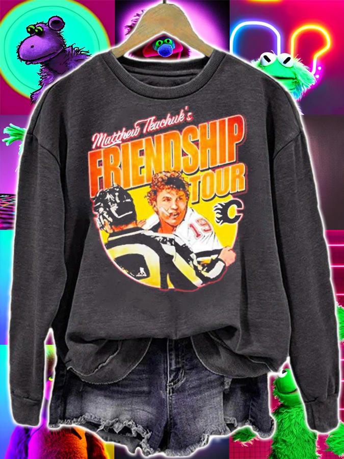 Brady Tkachuk Wearing Matthew Tkachuk's Friendship Tour Shirt t-shirt