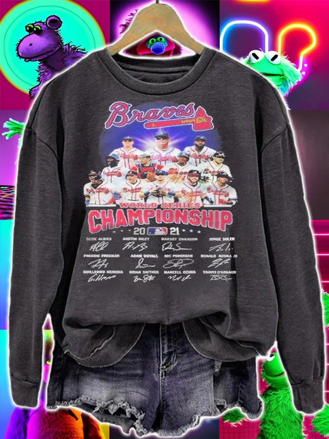 Braves World Series Championships 2021 Signatures Shirt t-shirt sweatshirt