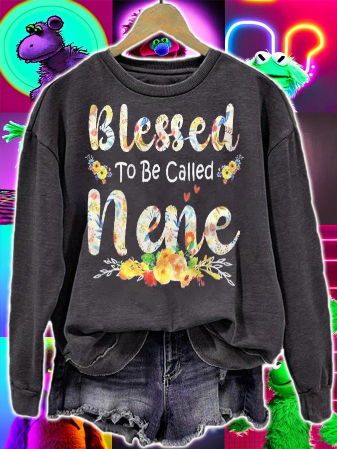 Blessed To Be Called Nene Floral Mom Grandma Mothers Day shirt t-shirt