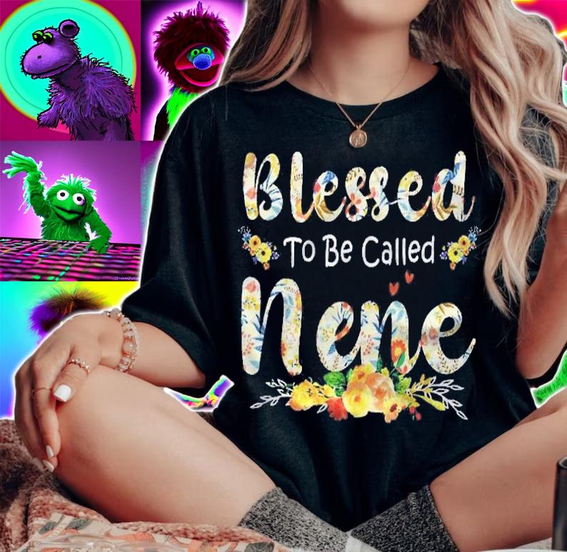 Blessed To Be Called Nene Floral Mom Grandma Mothers Day shirt t-shirt
