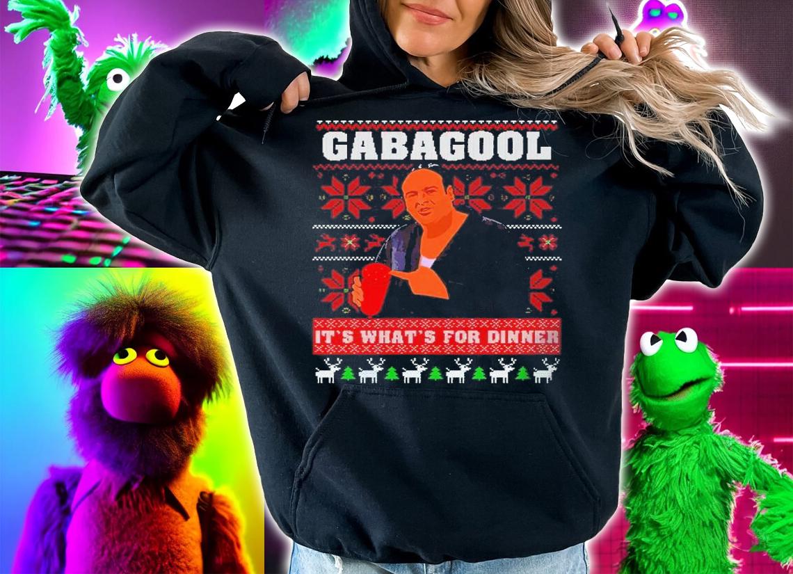 Gabagool It's Whats For Dinner Gangster Ugly Christmas Shirt t-shirt