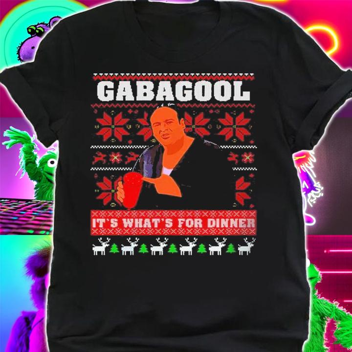 Gabagool It's Whats For Dinner Gangster Ugly Christmas Shirt t-shirt