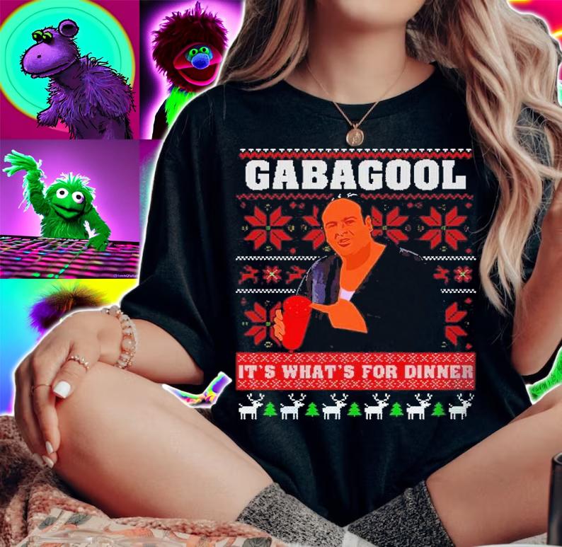 Gabagool It's Whats For Dinner Gangster Ugly Christmas Shirt t-shirt