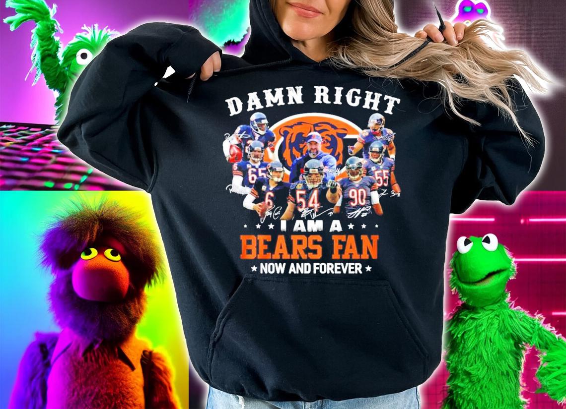 I am a Chicago Bears fan now and forever signatures shirt t-shirt hoodie