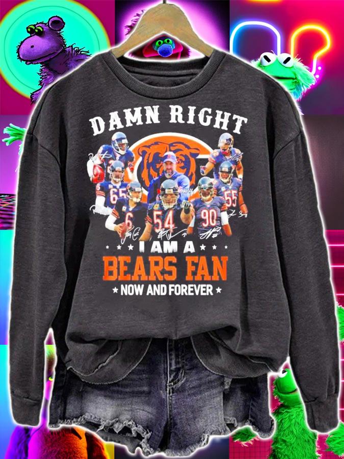 I am a Chicago Bears fan now and forever signatures shirt t-shirt sweatshirt