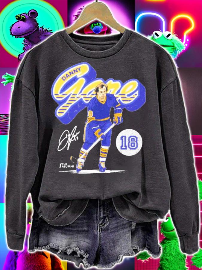 Danny Gare Buffalo Retro Script Hockey Signatures Shirt t-shirt sweatshirt