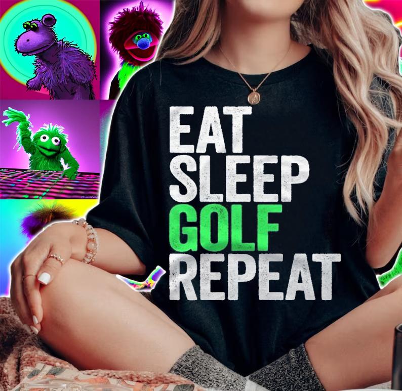 Eat Sleep Golf Repeat Sport Game Gift Shirt t-shirt
