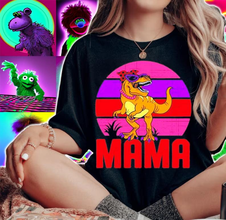Funny Womens Mama Saurus T Rex Dinosaur Mothers Day T-Shirt t-shirt woman shirt