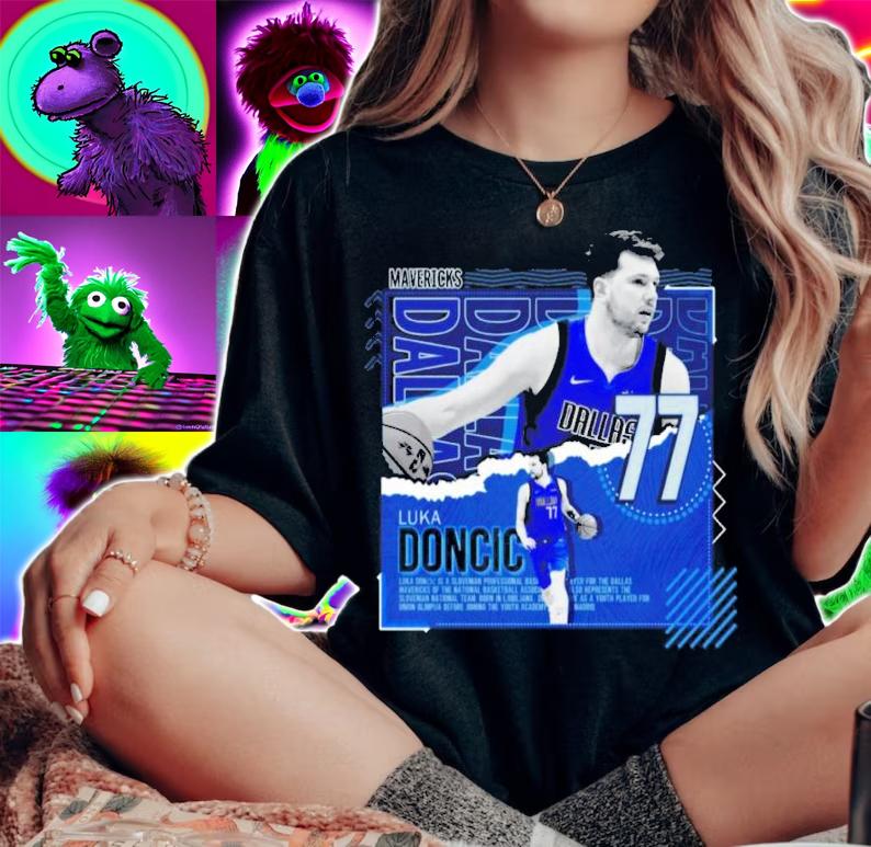Luka Doncic Basketball Paper Poster Mavericks Shirt t-shirt woman shirt