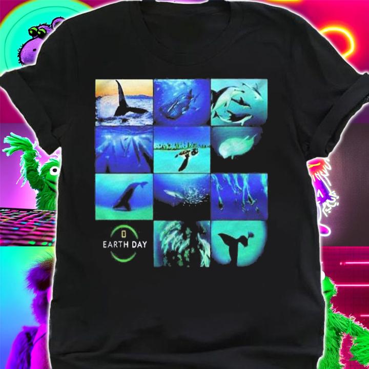 National Geographic Ocean Images Photo Collage Shirt t-shirt