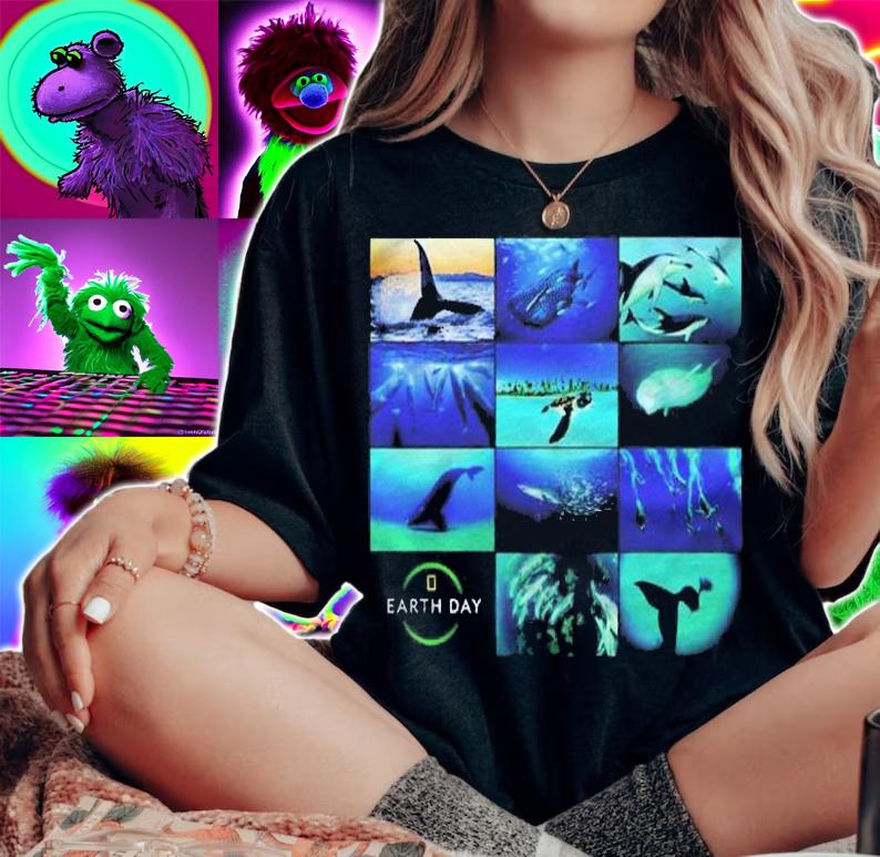 National Geographic Ocean Images Photo Collage Shirt t-shirt