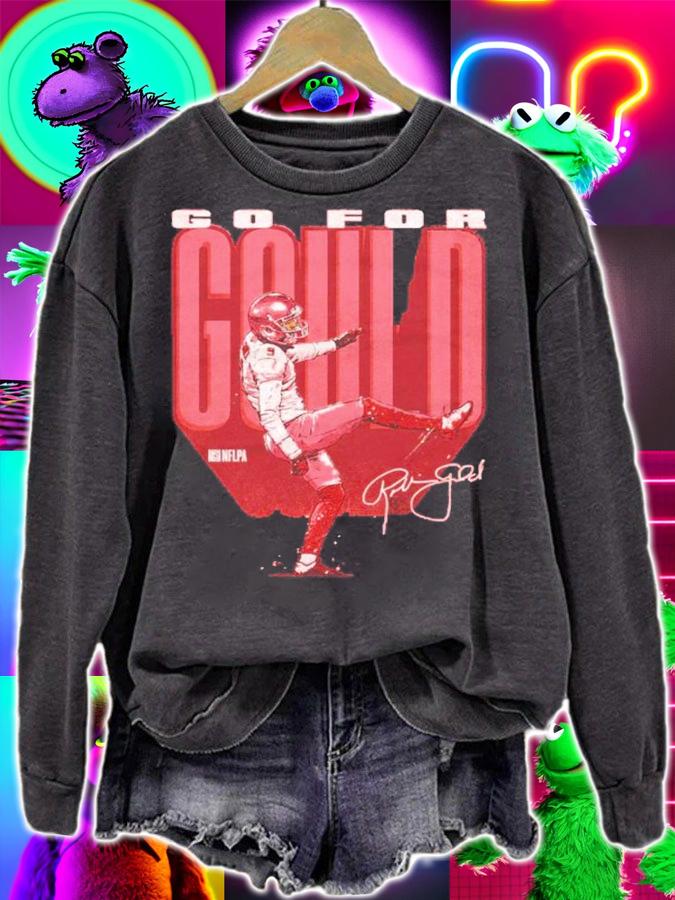 Robbie Gould San Francisco Go For Gould Bold Football Shirt t-shirt sweatshirt