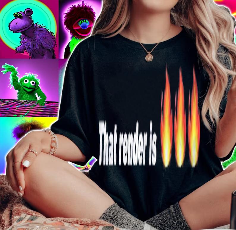That Render Is Fire Gift Shirt t-shirt